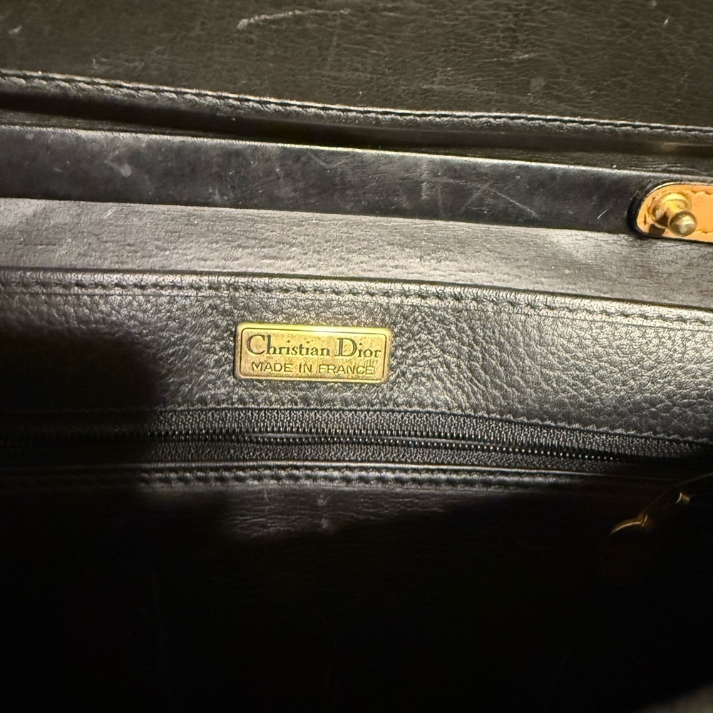 Dior Black Messenger Shoulder Bag w/COA - Picture 4 of 15